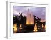 Luzon, Manila, Intramuros District - Rizal Park Fountain at Sunset, Philippines-Christian Kober-Framed Photographic Print