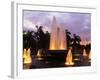 Luzon, Manila, Intramuros District - Rizal Park Fountain at Sunset, Philippines-Christian Kober-Framed Photographic Print