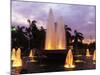 Luzon, Manila, Intramuros District - Rizal Park Fountain at Sunset, Philippines-Christian Kober-Mounted Photographic Print