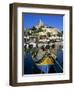 Luzzu Fishing Boat, Mgarr Harbour, Gozo, Malta, Mediterranean, Europe-Stuart Black-Framed Photographic Print