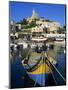 Luzzu Fishing Boat, Mgarr Harbour, Gozo, Malta, Mediterranean, Europe-Stuart Black-Mounted Photographic Print