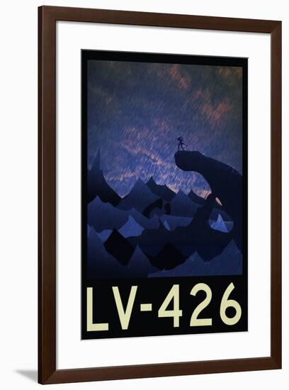 LV-426 Retro Travel Poster-null-Framed Poster