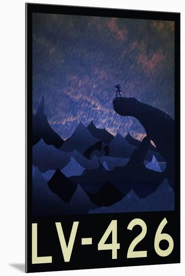 LV-426 Retro Travel Poster-null-Mounted Poster
