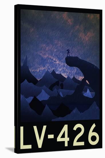 LV-426 Retro Travel Poster-null-Stretched Canvas