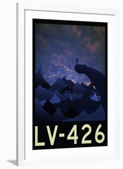 LV-426 Retro Travel-null-Framed Art Print