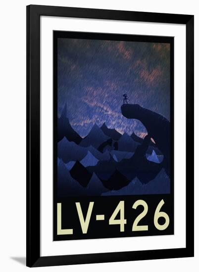 LV-426 Retro Travel-null-Framed Art Print