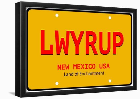 LWYRUP Plate-null-Framed Poster