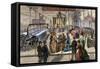 Lyall's Positive Motion Looms in Machinery Hall, Centennial Exposition Philadelphia, 1876-null-Framed Stretched Canvas