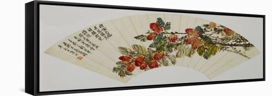 Lychee - from 'Flowers and Calligraphy'-Wu Changshuo-Framed Stretched Canvas