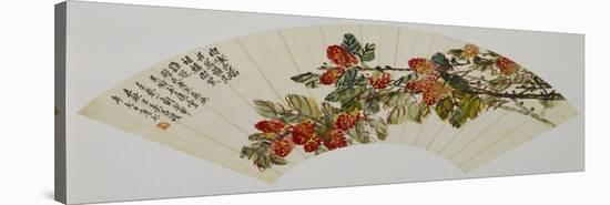 Lychee - from 'Flowers and Calligraphy'-Wu Changshuo-Stretched Canvas