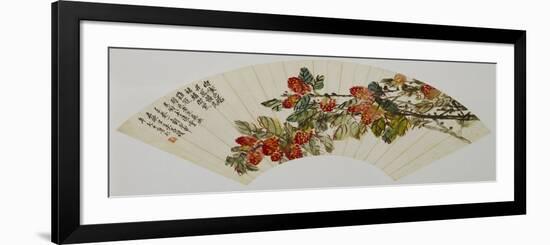 Lychee - from 'Flowers and Calligraphy'-Wu Changshuo-Framed Giclee Print
