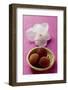 Lychees in Basket in Front of Orchid-Foodcollection-Framed Photographic Print