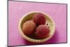 Lychees in Basket-Foodcollection-Mounted Photographic Print