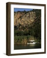 Lycian Rock Tombs, Carian, Dalyan, Mugla Province, Anatolia, Turkey, Eurasia-Jane O'callaghan-Framed Photographic Print