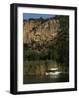 Lycian Rock Tombs, Carian, Dalyan, Mugla Province, Anatolia, Turkey, Eurasia-Jane O'callaghan-Framed Photographic Print