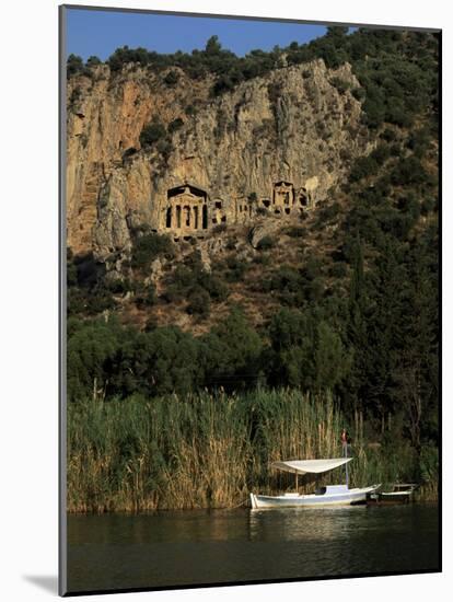 Lycian Rock Tombs, Carian, Dalyan, Mugla Province, Anatolia, Turkey, Eurasia-Jane O'callaghan-Mounted Photographic Print
