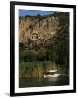 Lycian Rock Tombs, Carian, Dalyan, Mugla Province, Anatolia, Turkey, Eurasia-Jane O'callaghan-Framed Photographic Print