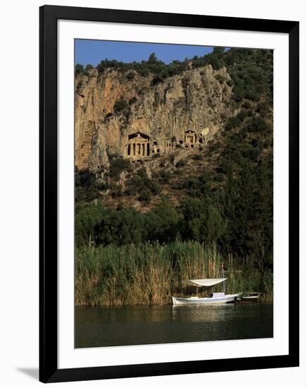 Lycian Rock Tombs, Carian, Dalyan, Mugla Province, Anatolia, Turkey, Eurasia-Jane O'callaghan-Framed Photographic Print