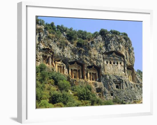 Lycian Rock Tombs, Dalyan, Turkey, Eurasia-Jean O'callaghan-Framed Photographic Print