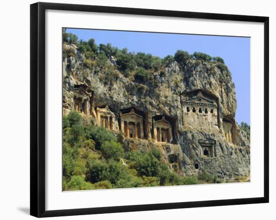 Lycian Rock Tombs, Dalyan, Turkey, Eurasia-Jean O'callaghan-Framed Photographic Print