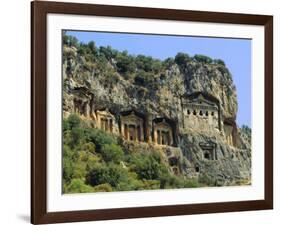 Lycian Rock Tombs, Dalyan, Turkey, Eurasia-Jean O'callaghan-Framed Photographic Print