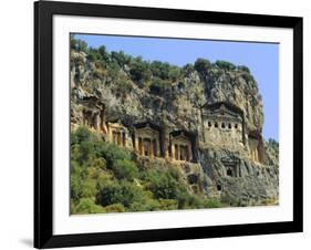 Lycian Rock Tombs, Dalyan, Turkey, Eurasia-Jean O'callaghan-Framed Photographic Print