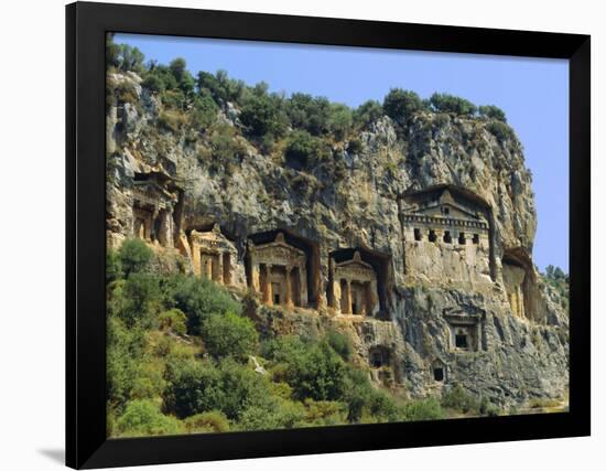 Lycian Rock Tombs, Dalyan, Turkey, Eurasia-Jean O'callaghan-Framed Photographic Print