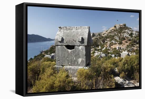 Lycian Sarcophagus and Castle-Stuart Black-Framed Stretched Canvas