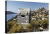 Lycian Sarcophagus and Castle-Stuart Black-Stretched Canvas