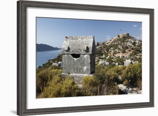 Lycian Sarcophagus and Castle-Stuart Black-Framed Photographic Print