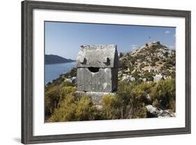 Lycian Sarcophagus and Castle-Stuart Black-Framed Photographic Print