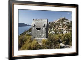 Lycian Sarcophagus and Castle-Stuart Black-Framed Photographic Print