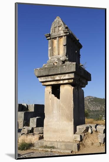 Lycian Tomb, Xanthos, Near Kalkan-Stuart Black-Mounted Photographic Print