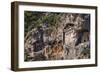 Lycian tombs, Dalyan, Mugla Province, Anatolia, Turkey, Asia Minor, Eurasia-Matthew Williams-Ellis-Framed Photographic Print