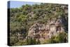 Lycian tombs, Dalyan, Mugla Province, Anatolia, Turkey, Asia Minor, Eurasia-Matthew Williams-Ellis-Stretched Canvas