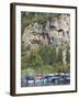 Lycian Tombs of Dalyan with Boats Below, Dalyan, Anatolia, Turkey, Asia Minor, Eurasia-Sakis Papadopoulos-Framed Photographic Print