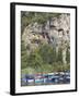 Lycian Tombs of Dalyan with Boats Below, Dalyan, Anatolia, Turkey, Asia Minor, Eurasia-Sakis Papadopoulos-Framed Photographic Print