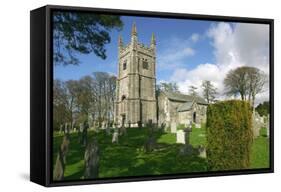Lydford Church, Devon-Peter Thompson-Framed Stretched Canvas