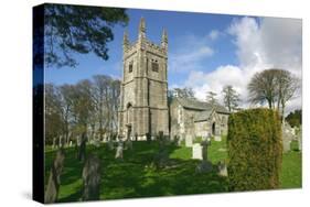 Lydford Church, Devon-Peter Thompson-Stretched Canvas