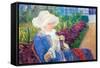 Lydia in the Garden of Marly-Mary Cassatt-Framed Stretched Canvas