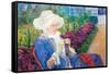 Lydia in the Garden of Marly-Mary Cassatt-Framed Stretched Canvas