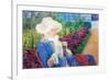 Lydia in the Garden of Marly-Mary Cassatt-Framed Premium Giclee Print