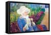 Lydia in the Garden of Marly-Mary Cassatt-Framed Stretched Canvas