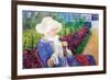 Lydia In The Garden of Marly-Mary Cassatt-Framed Art Print