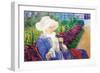 Lydia In The Garden of Marly-Mary Cassatt-Framed Premium Giclee Print