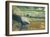 Lydia Seated on a Porch, Crocheting, C.1881-Mary Cassatt-Framed Giclee Print