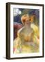 Lydia, the Arms Rested, in the Theater Loge-Mary Cassatt-Framed Art Print