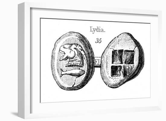 Lydian Coins-null-Framed Art Print