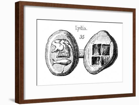 Lydian Coins-null-Framed Art Print