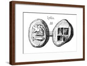 Lydian Coins-null-Framed Art Print